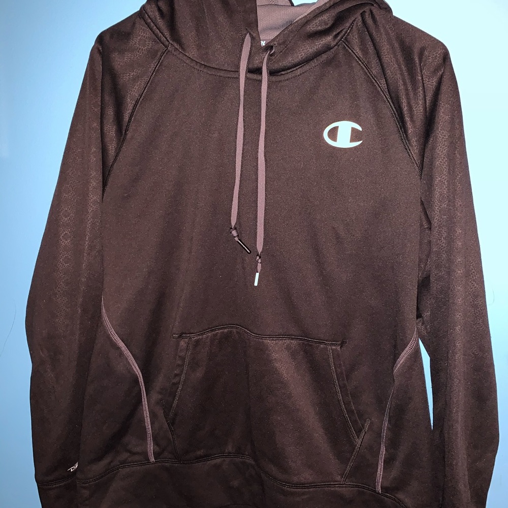 Black Champion Hoodie size L - Picture 3 of 5